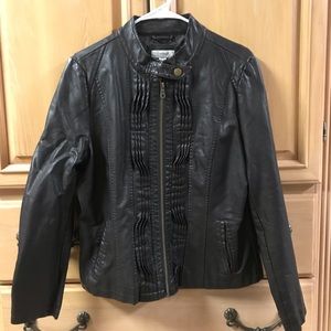 Dress Barn Petite Leather Jacket